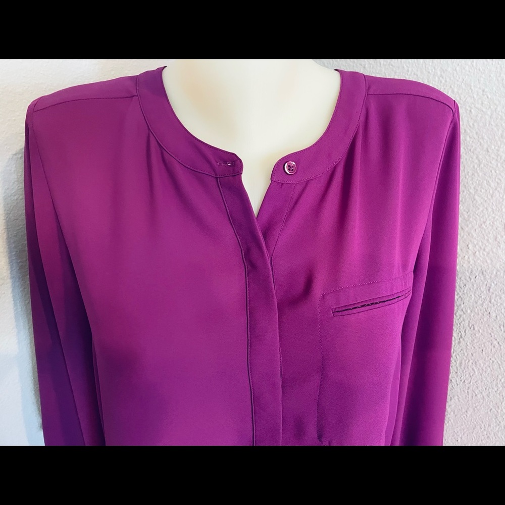 NYDJ Gorgeous Purple Blouse . Size Petite M. Excellent Condition